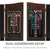 Viper Vault Deluxe Dartboard Cabinet With Shot King Sisal Dartboard And Illumiscore Scoreboard