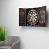 Viper Vault Deluxe Dartboard Cabinet With Shot King Sisal Dartboard And Illumiscore Scoreboard