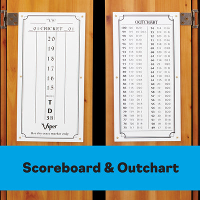 Viper Metropolitan Steel Tip Dartboard Cabinet