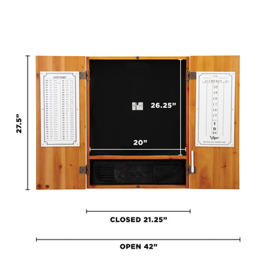 Viper Metropolitan Steel Tip Dartboard Cabinet
