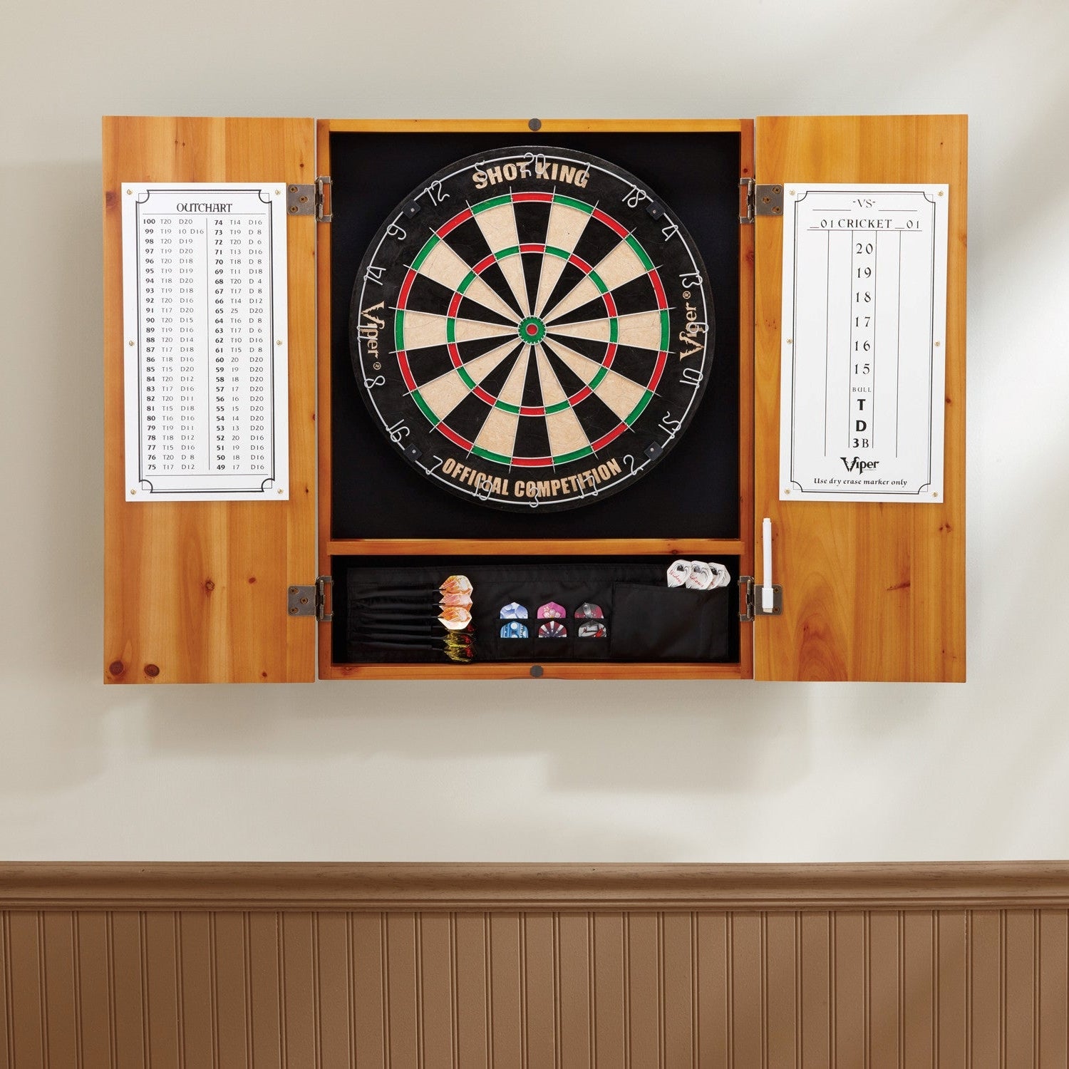 Viper Metropolitan Steel Tip Dartboard Cabinet