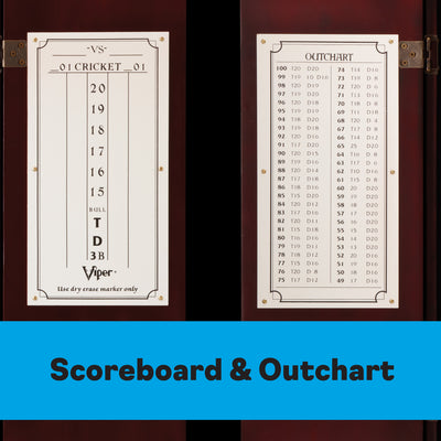 Viper Metropolitan Steel Tip Dartboard Cabinet