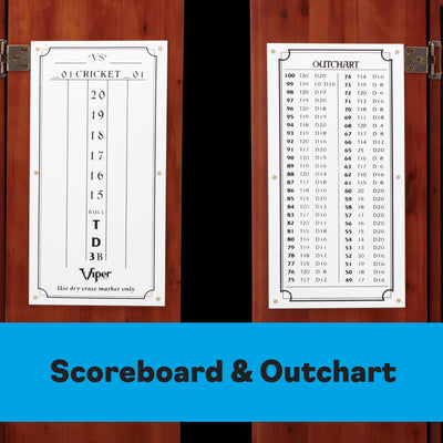 Viper Metropolitan Steel Tip Dartboard Cabinet