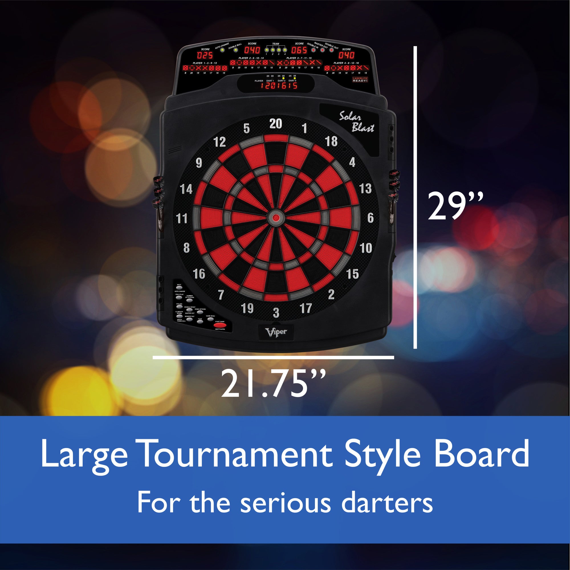 Viper Neptune Electronic Dartboard and Cabinet Hybrid, 15.5 Regulatio –  GLD Products