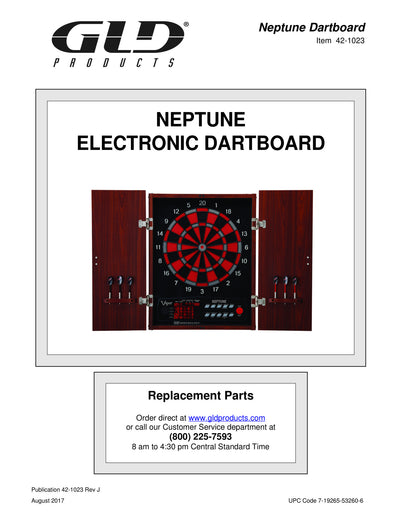 Viper Neptune Electronic Dartboard and Cabinet Hybrid, 15.5" Regulation Target