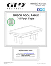Fat Cat Frisco 7.5' Billiard Table