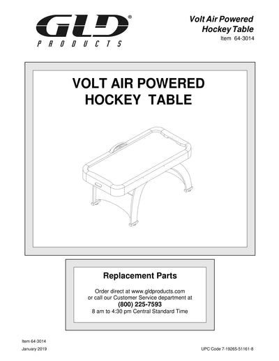 Fat Cat Volt LED Illuminated Air Hockey Table