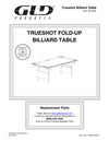 Fat Cat Trueshot 6' Folding Billiard Table