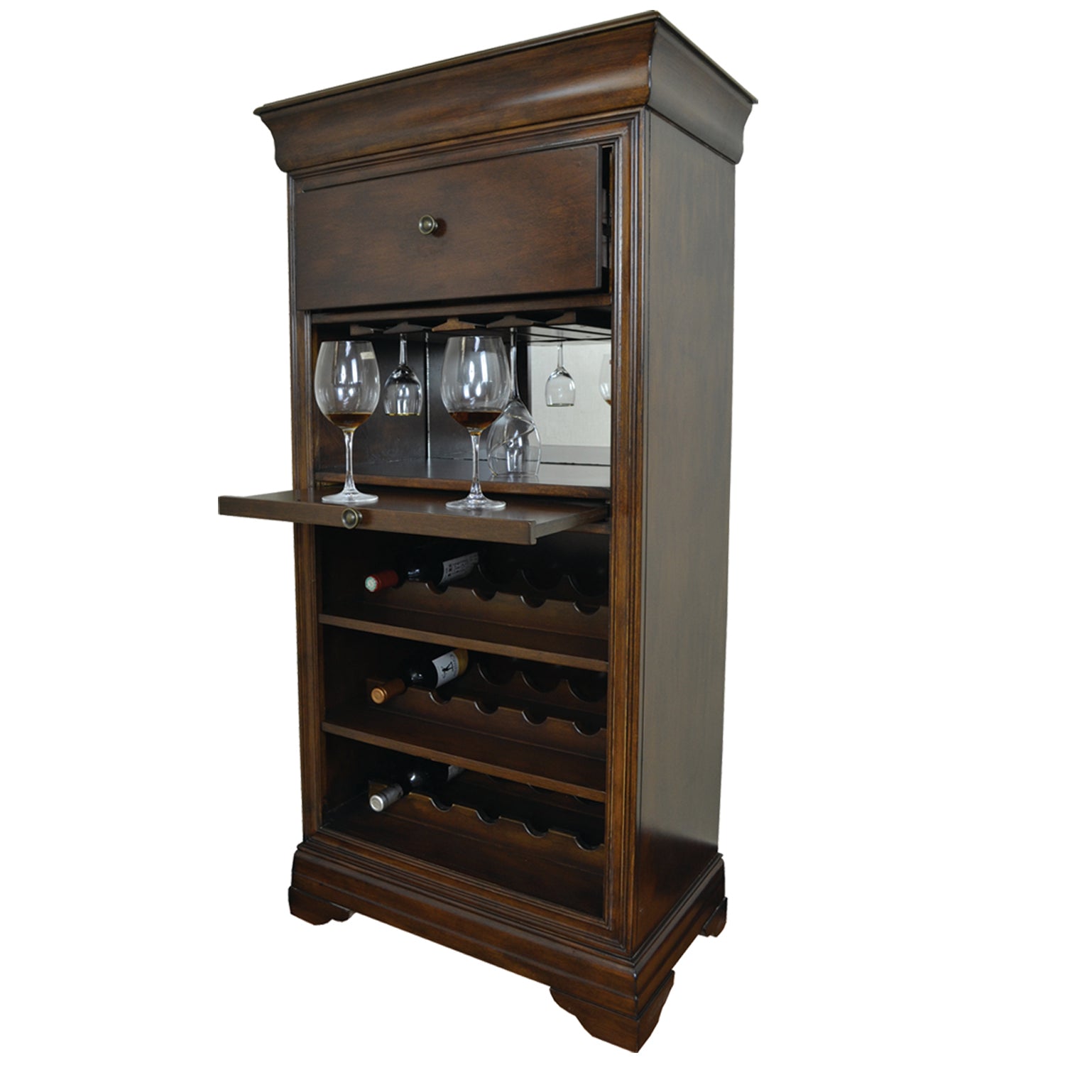 RAM Game Room Bar Cabinet W/ Wine Rack