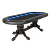 BBO Poker Tables Elite Alpha LED Oval Poker Table 8