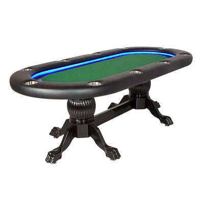 BBO Poker Tables Elite Alpha LED Oval Poker Table 5