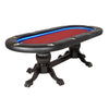 BBO Poker Tables Elite Alpha LED Oval Poker Table 7